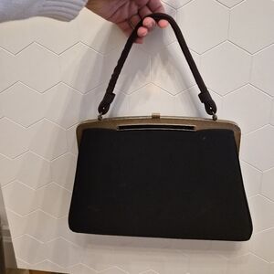 Vintage Elegant Black Handbag Clutch